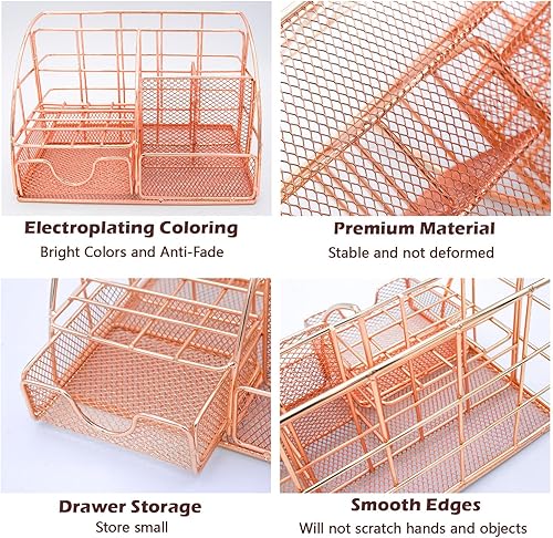 Miniatura 4 de Organizador de escritorio de oficina, 13 piezas de suministros de oficina y accesorios de oficina, organizador de escritorio, grapadora acrílica,