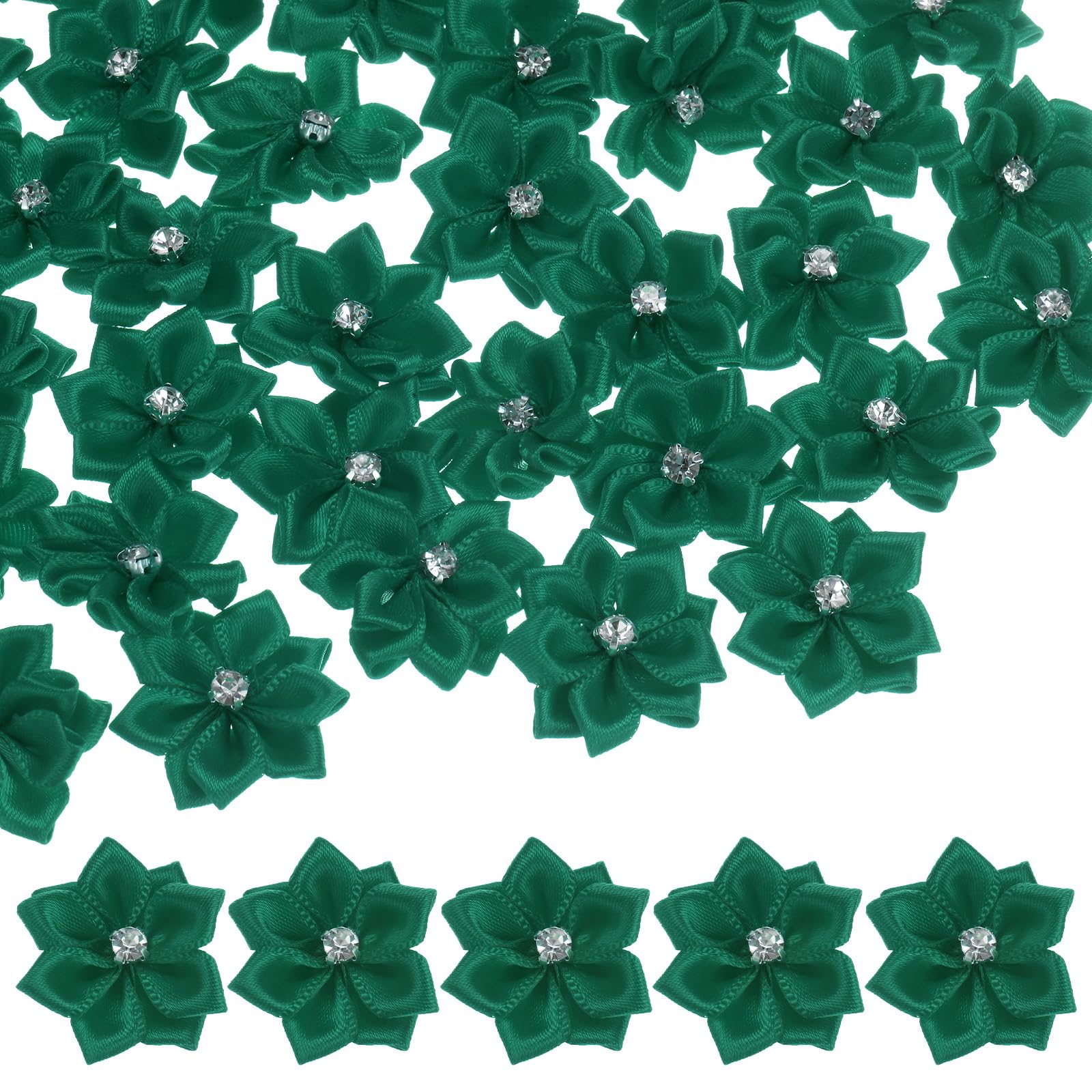M METERXITY 150-pack Satin Ribbon Flowers