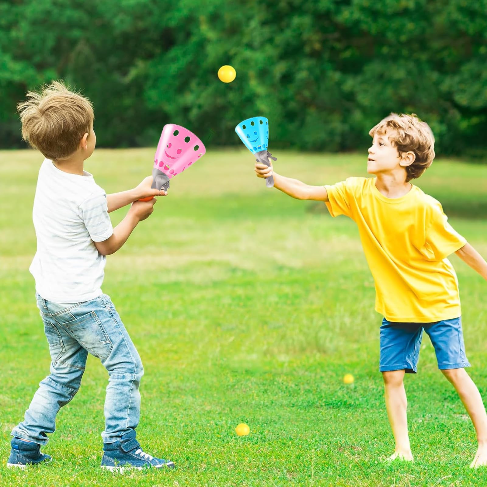 12 Teiliges Pass-Catch-Ballspiel, Fangballspiel Fangbecher Ballspiel Fang den Ball Wurfspiel Beachball, Outdoor-Indoor Spielaktivitäten, Rasenspiele, Strandsportspielzeug Für Partygeschenke