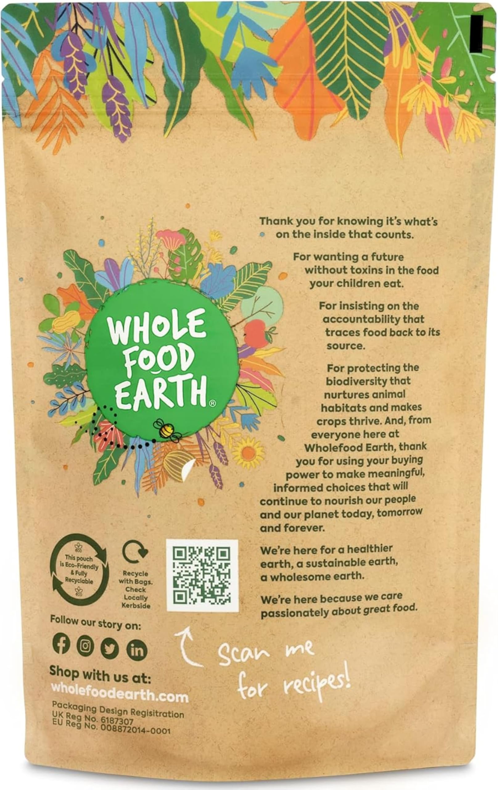 Wholefood Earth TVP Protien de soja naturel sans OGM - Végétalien - Sans produits laitiers - Sans sucre ajouté, 2 kg