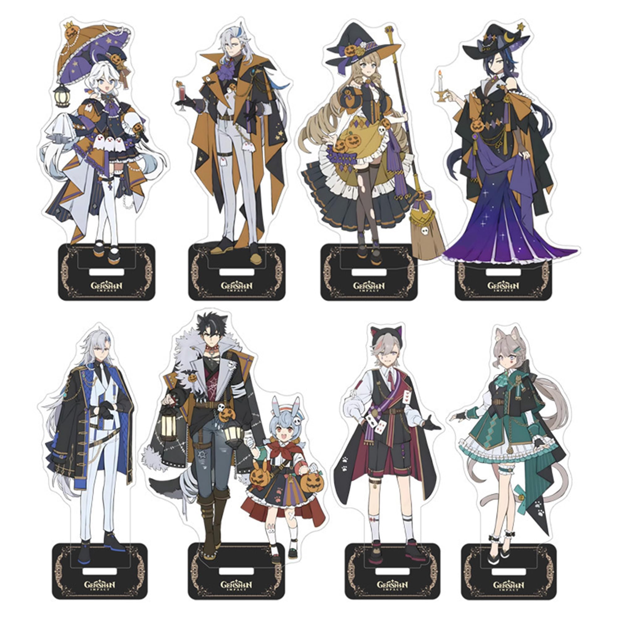 Fontaine 3個セット TANSHOW Genshin Impact Stand Game Figure Acrílico Fontaine Estilo