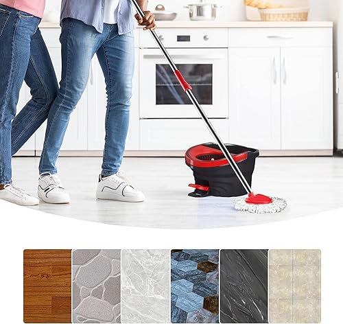 Miniatura 8 de Yeecheng Paquete de 8 cabezales de repuesto para mopa para mopa giratoria, repuestos de microfibra para una fácil limpieza en todos los suelos duros.