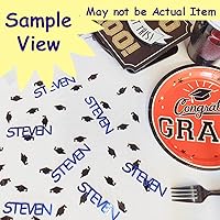 Vista 6 de Confeti Grad Cap Gold - Paquete al por menor #8404 QS0