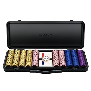 SLOWPLAY Nash Clay Poker Set, 14g&40mm Poker Chips for Texas Hold'em - Amazon product rated Grade A