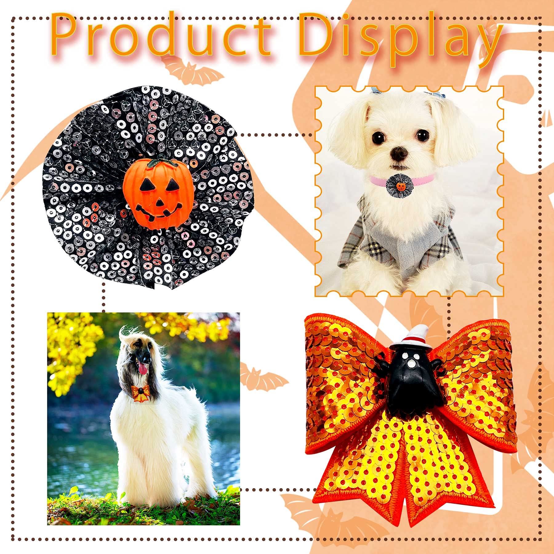 Fourth Of July Dog Collar PET SHOW 4-Pack Collar Flowers/Bows