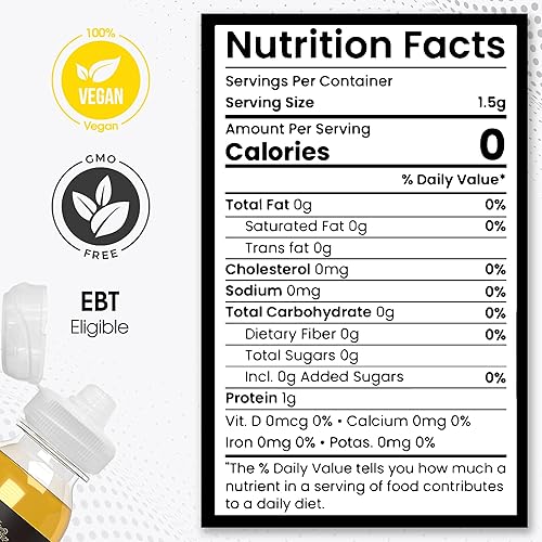 Miniatura 2 de SubSugar Edulcorante líquido concentrado puro de Monkfruit Gotas sin eritritol Hecho con jugo de fruta de monje 100% (1.0 fl oz)