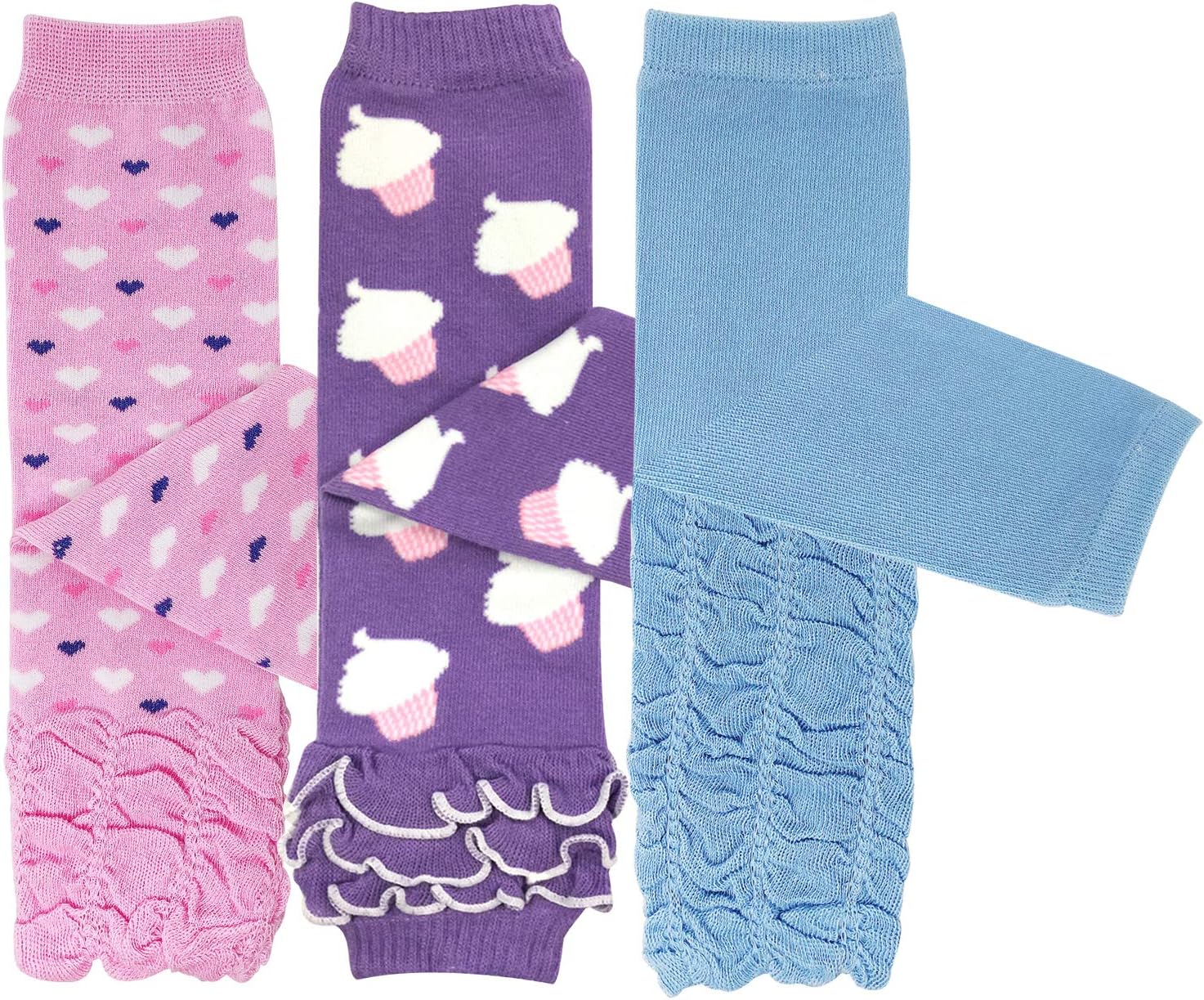 Bowbear Little Girls 3 Pair Layered Ruffles Leg Warmers Bowbear Little Girls 3 Pair Layered Ruffles Leg Warmers