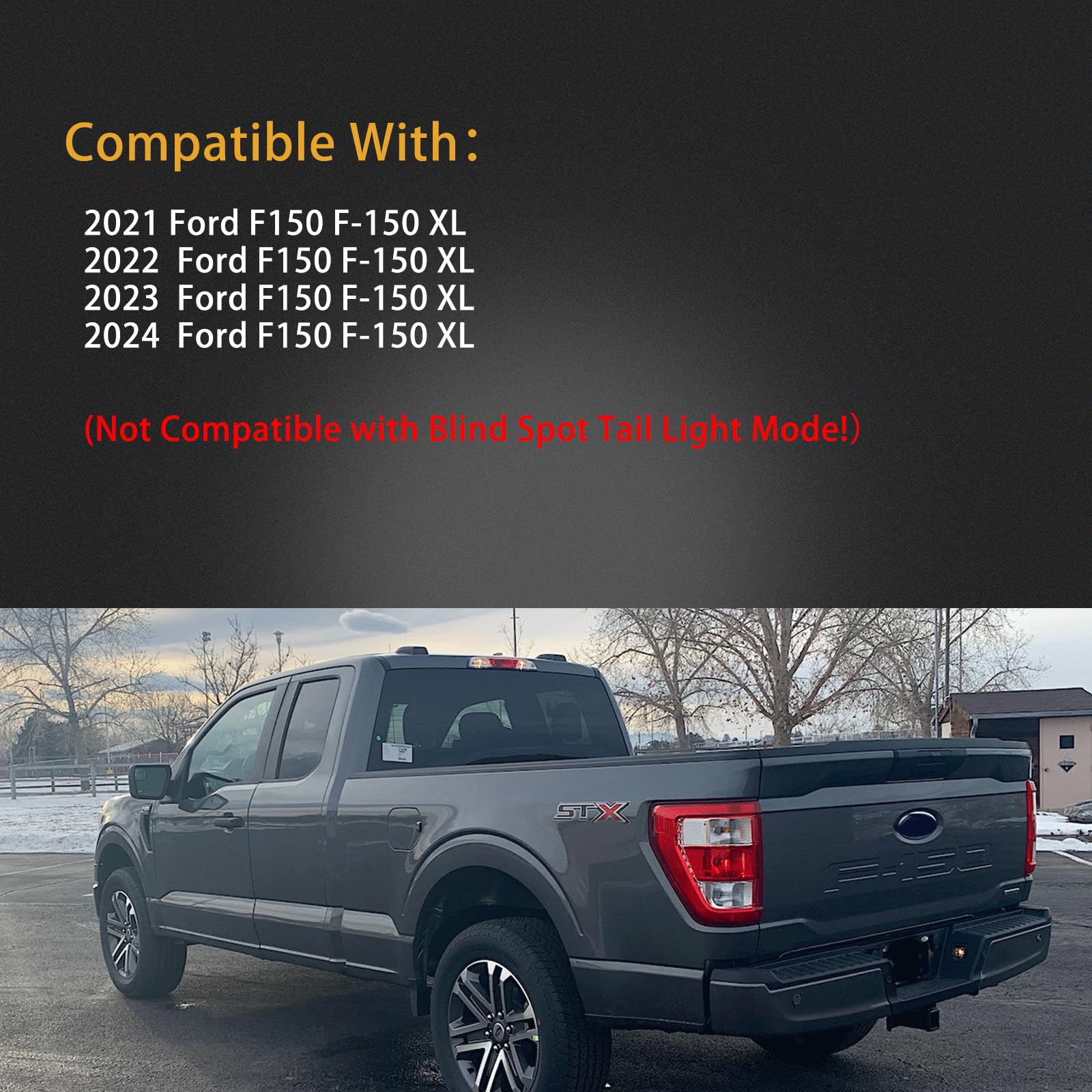 Passenger Side Tail Light Assembly For 2021-2023 Ford F-150 XL – Direct Fit RH Rear Lamp (Replaces ML3Z-13404-E)