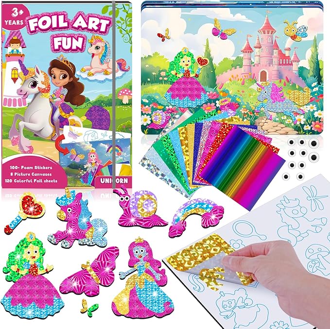Homicozy Foil Art Craft Kit for Kids