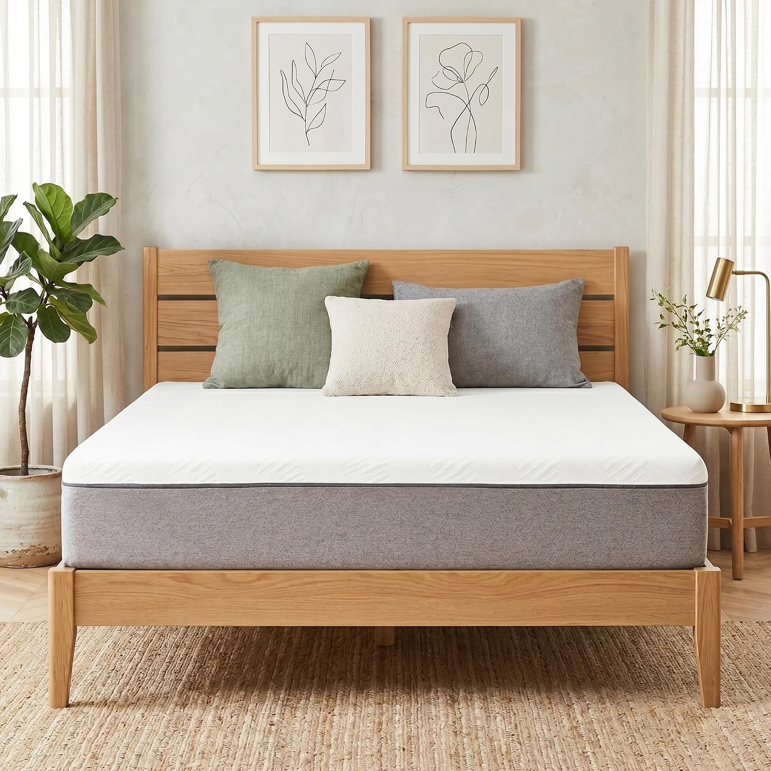 Full Size Mattress 8 Inch Memory Foam Full Bed Matress in a Box Medium Firm | Soft,Pressure Relief for Kids, Adults, Guest, Bunk Bed,Daybed,Dormitory, 75''L x 54''W Fiberglass-Free Certipur-US Certified
