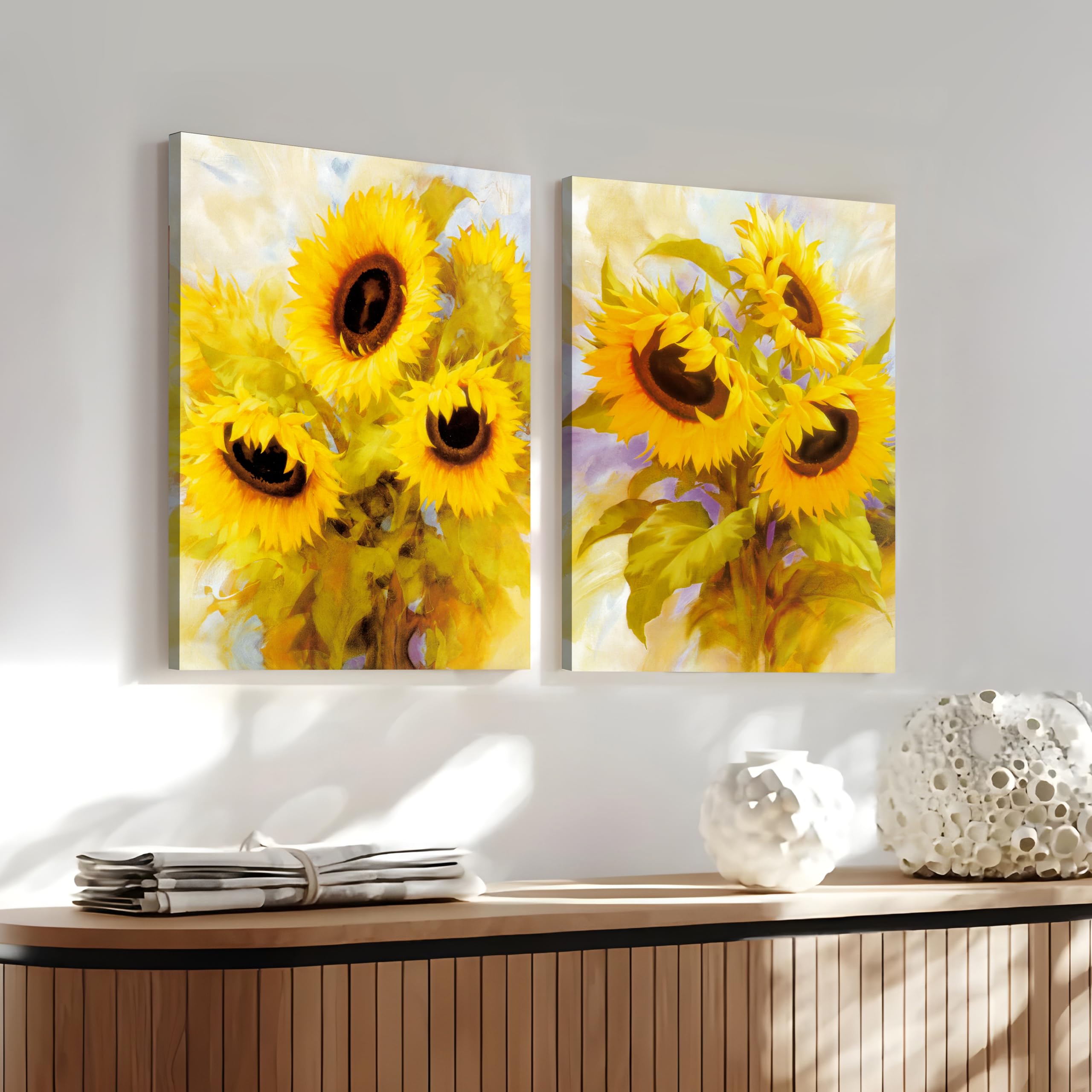 Boho Canvas Art Set - 2 Abstract Wall Paintings -29 Boho Canvas Art Set - 2 Abstract Wall Paintings -29