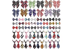 Weewooday 60 Pcs Dog Bows and Ties Set: Unleash the Dapper Diva Within Your Pup!