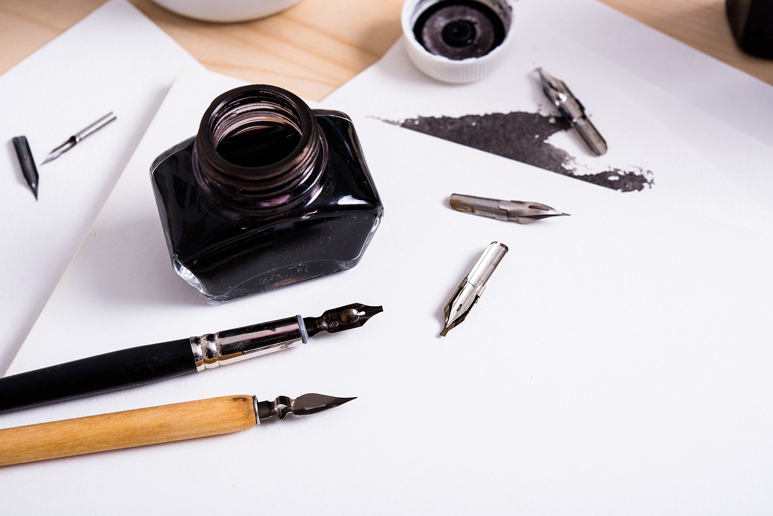 Puntas Caligrafía Alemanas Set 3 Plumas Caligrafía Brause - 66B, Bandzug Y  Sténo Alemanas Plumas Brause 66B Bandzug Sténo, image size:2560x1709