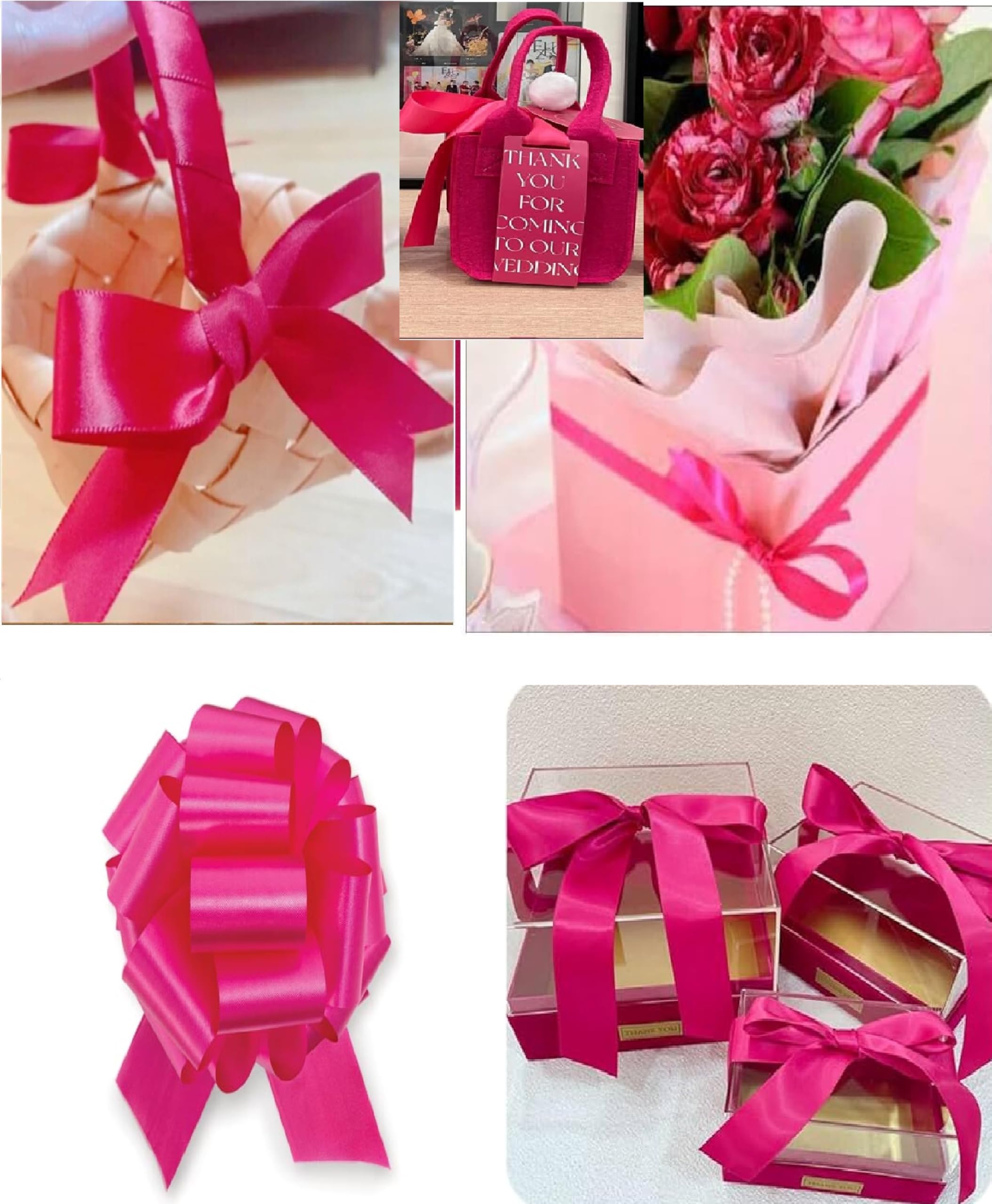 Double Sided Satin Ribbon 25mm x 10 Meters (Off White) for Gifts Wrap Sew Party, Decorations Events Dress Wedding Christmas Crafts, Bows Car, Balloons Hairs, DIY, Bouquets, Cake More — view 126