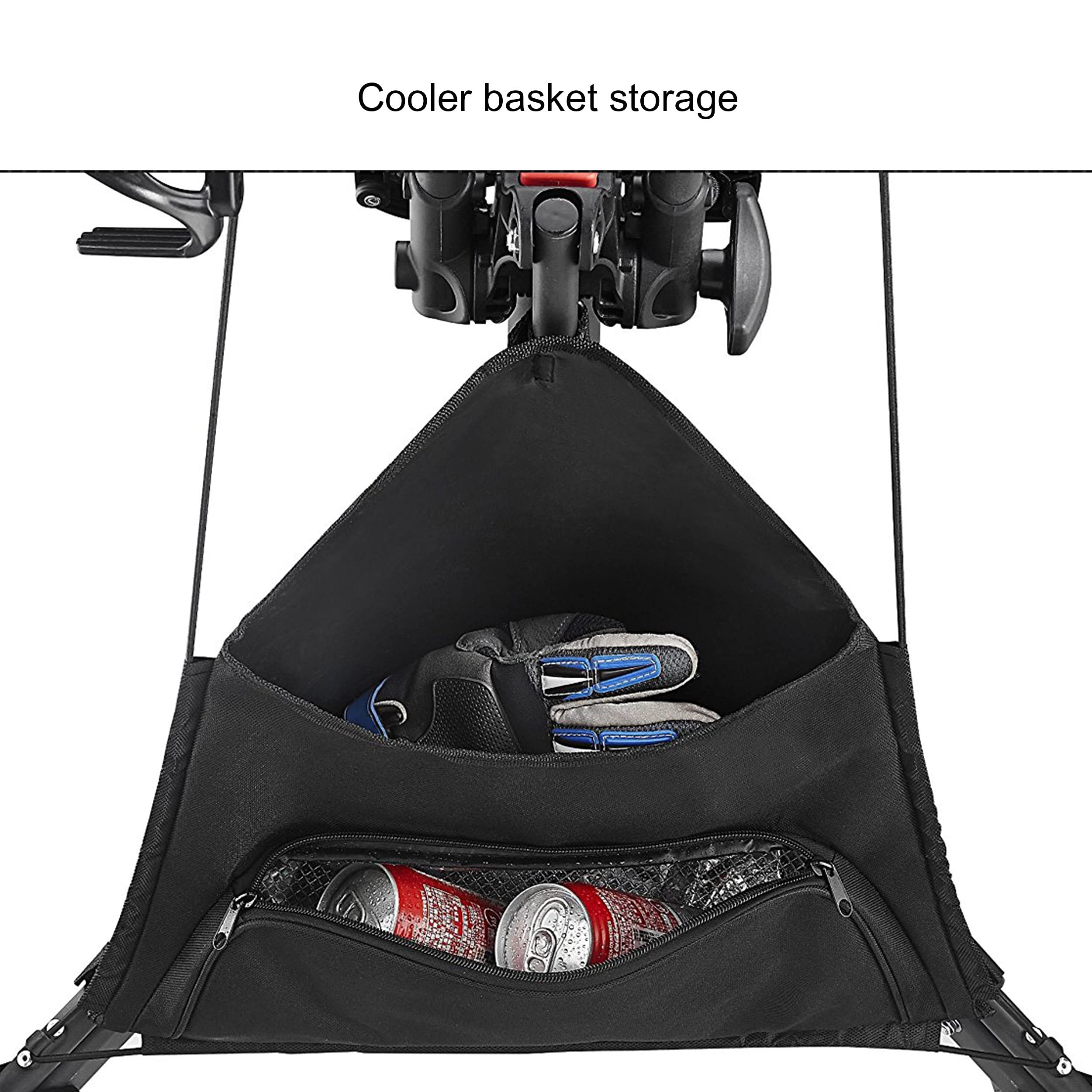 CADDYTEK Facil-plegable Carrito de golf 3 Rueda empuje cart , verde lima