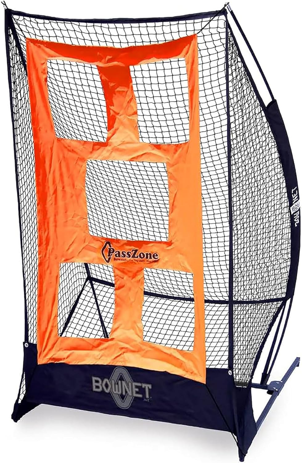 Bownet PassZone Football Training Attachment Only - 5 Target Zones for Quarterback Passing Practice, 40"x 60" Polyester Throwing Target, Fits Solo Kicker Net (Sold Separately, E51948 Frame Compatible)