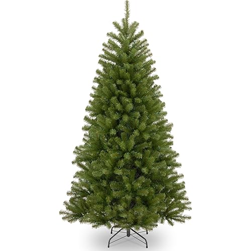 National Tree Company Artificial Christmas Tree, Green, North Valley Spruce, Includes Stand, 6.5 Feet