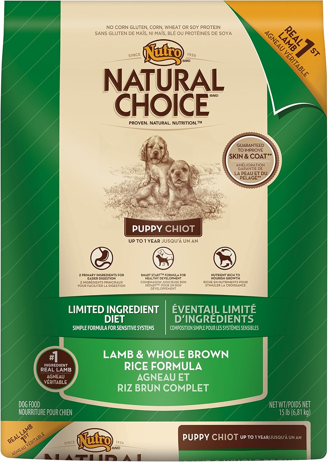 Natural Choice Limited Ingredient Diet Puppy Lamb And Whole Brown Rice Formula - 15 Lbs. (6.81 Kg)