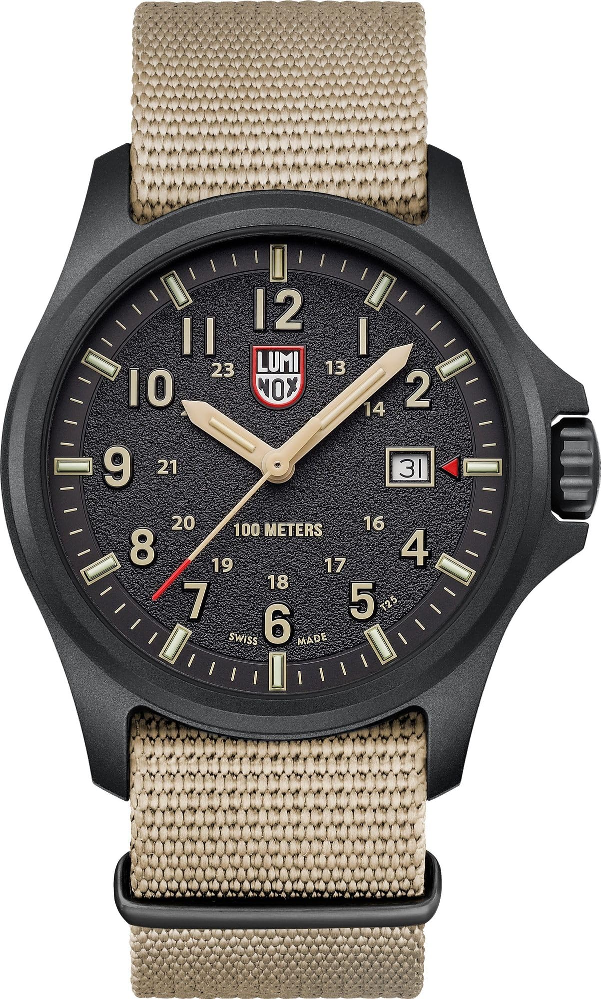 Luminox Orologio analogico al quarzo da donna con cinturino in gomma XL.1961, Nero, cinghia