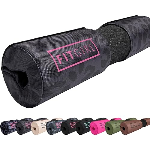 FITGIRL - Squat Pad and Hip Thrust Pad for Leg Day, Barbell Pad Stays in Place Secure, Thick Cushion for Comfortable Squats Lunges Glute Bridges, Olympic Bar and Smith Machine