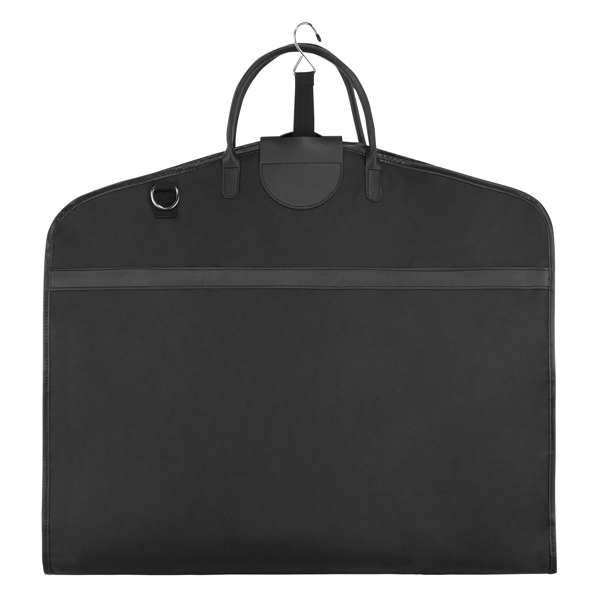 Housse de Costume (Léger) 40" - Élégante pour 1-2 Costumes avec Sangle d’Épaule - Housse À Vêtements pour Hommes et Femmes - Pliable - Vêtements sans Faux Plis. Niles Noir