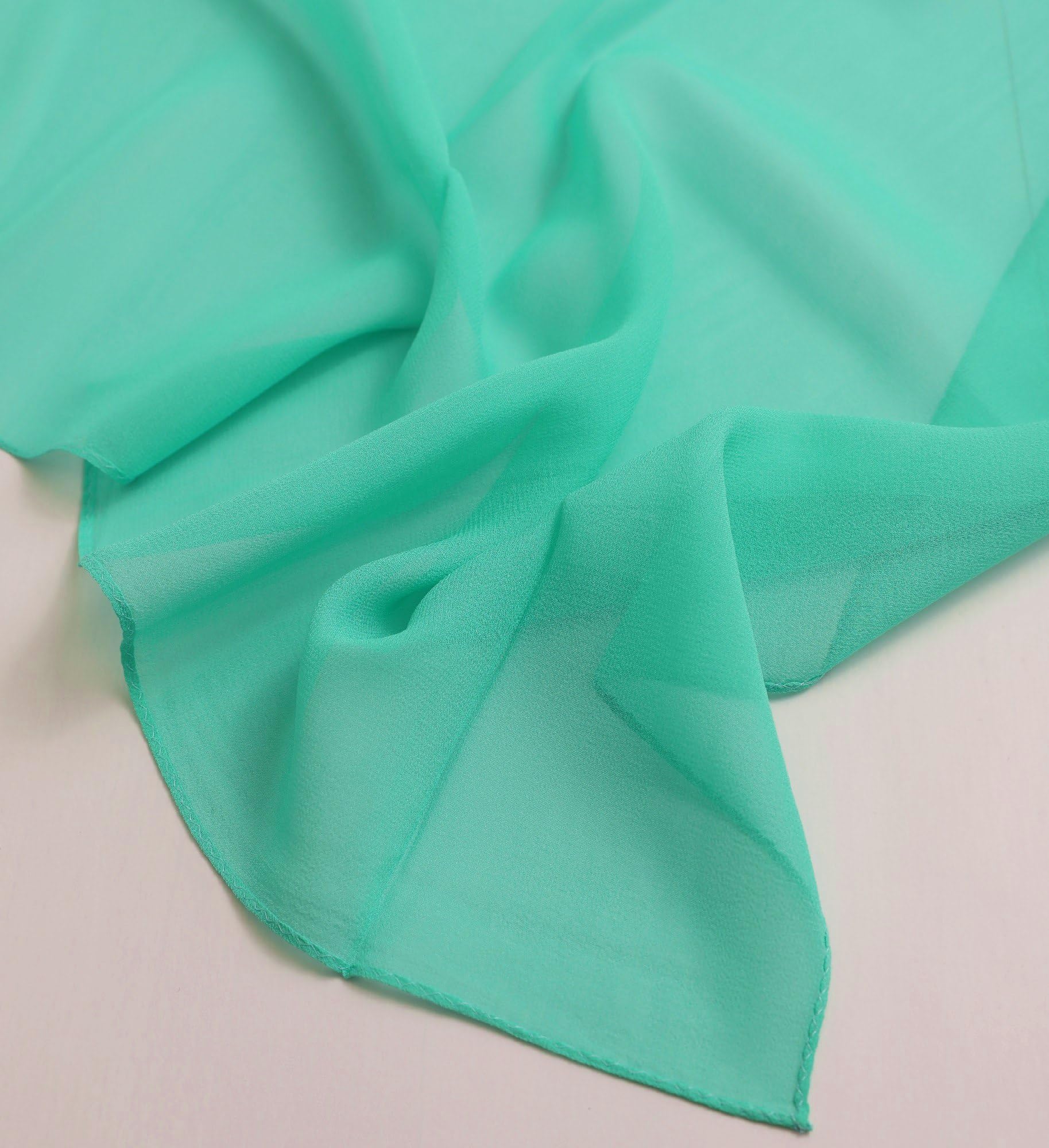 Echarpe etole mousseline soie Femme Homme Cérémonie foulard Printemps et l´Éte uni coloré