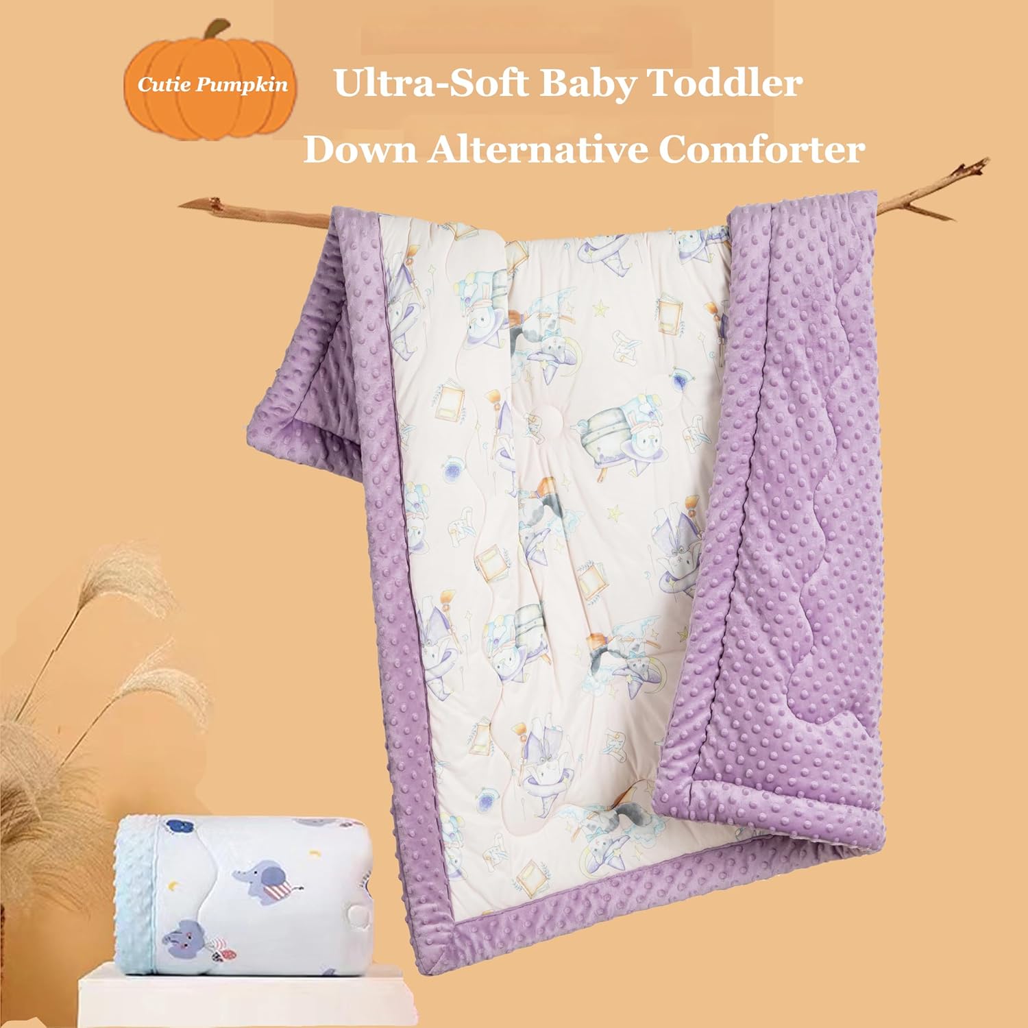All-Season Toddler Sleep Bundle: Pillow + Comforter Set | Machine Washable