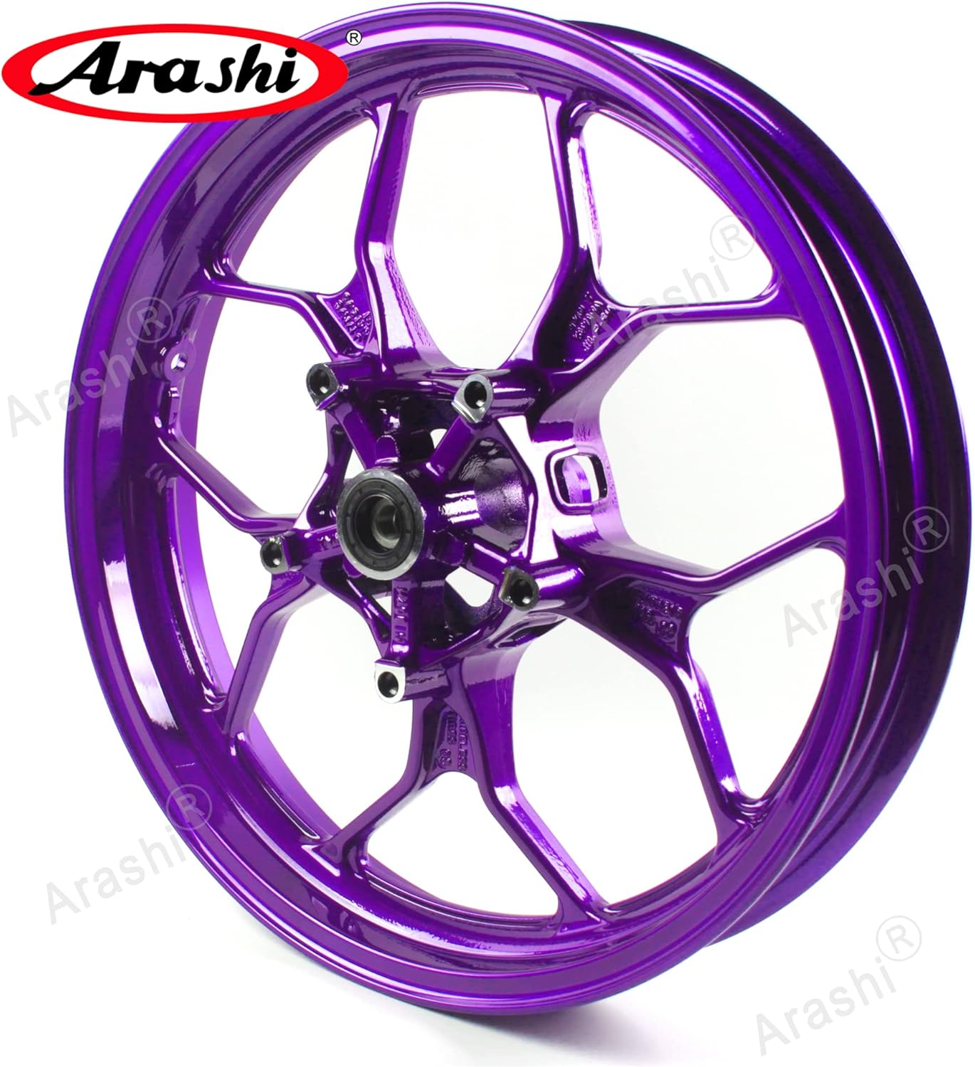 Arashi Front Wheel Rim for Yamaha YZF R3 R25 2015-2025 ABS include, MT03 MT25 2015-2025, Motorcycle Replacement Accessories Parts Purple