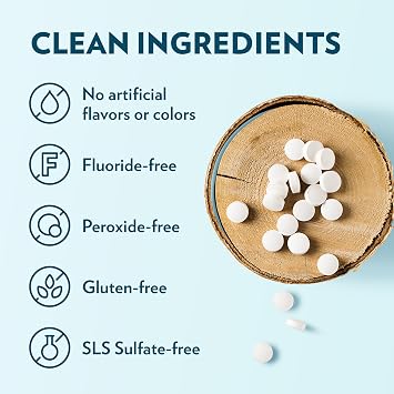 Toothpaste Tablets Cinnamon | Nano Hydroxyapatite Toothpaste Tablets Chewable | Fluoride Free l 90 Tabs