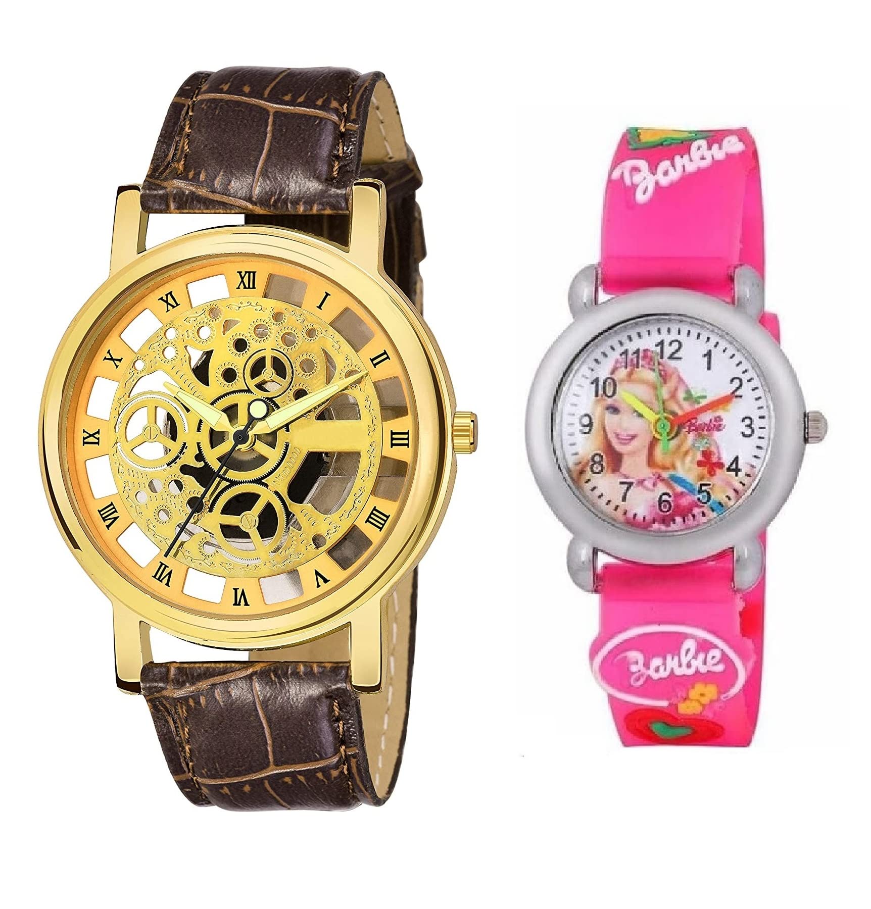 Watchstar Staylist & Fancy Watch Case Material Metal Analogue Gold & White Dial Mens & Girls Wrist Watch - Combo (LS-1014) (Pack of 2) (B0BWMTL4R6) Amazon Price History, Amazon Price Tracker