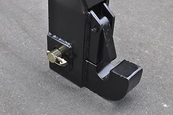 3-Point Quick Hitch, Heavy Duty Reinforced - Black, Agricultural Style, Compatible with Tractors