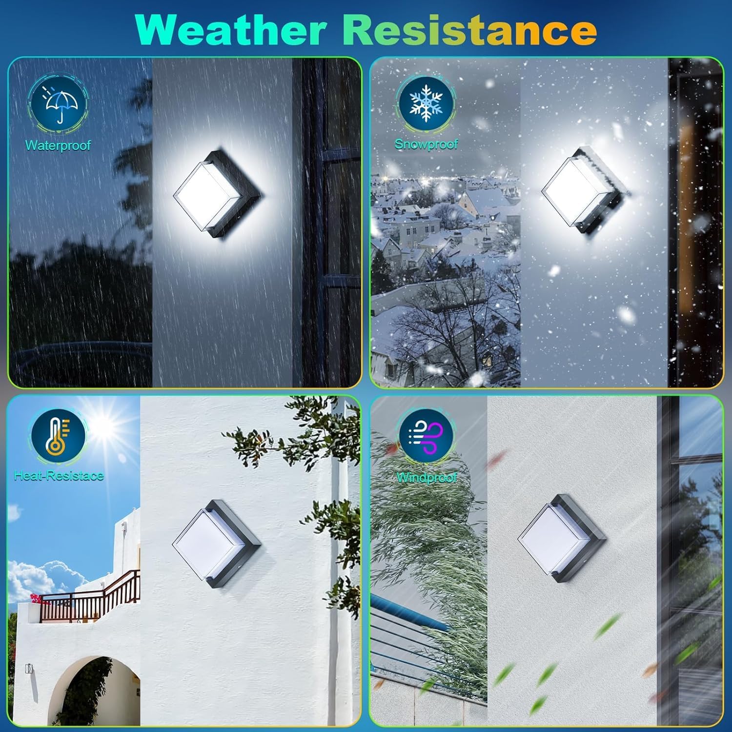 Weather resistance features of ledmo 12W LED Outdoor Wall Light