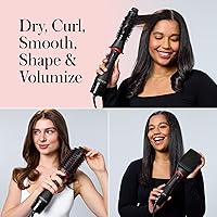 Vista 3 de REVLON 3 en 1 Multi-Estilizador - Secar, Rizar, Alisar, Dar Forma y Dar Volumen en Un Solo Paso - Cepillo Secador, Estilocalentador y Cepillo