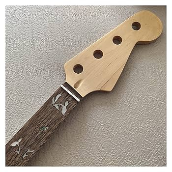 フレットレスベースネック　メープル　ローズウッド Amazon.co.jp: ギターネック メイプルエレクトリックベース