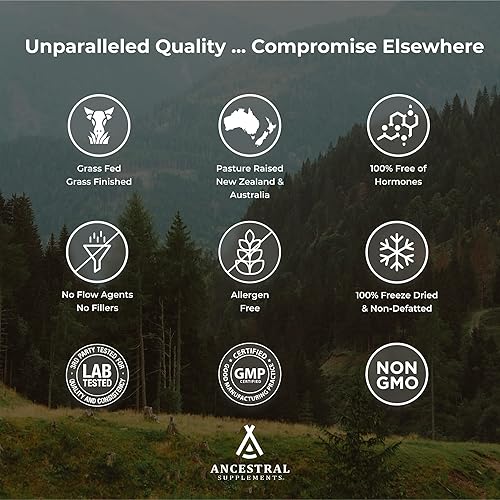 Miniatura 6 de Ancestral Supplements Cartílago traqueal bovino (con hígado) — Apoya la curación, la inmunidad, la salud de las articulaciones (180 cápsulas)