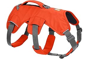 Blaze Orange Dog Harness for Safety and Adventure