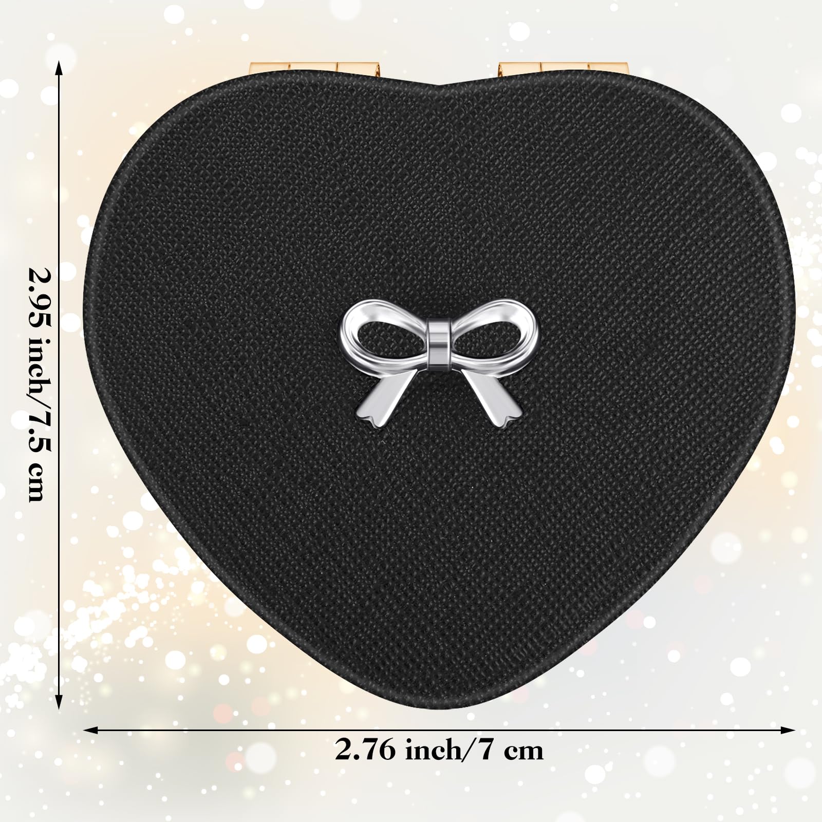 Amazon.com: Qianyu Compact Folding Heart Shaped Double-Sided