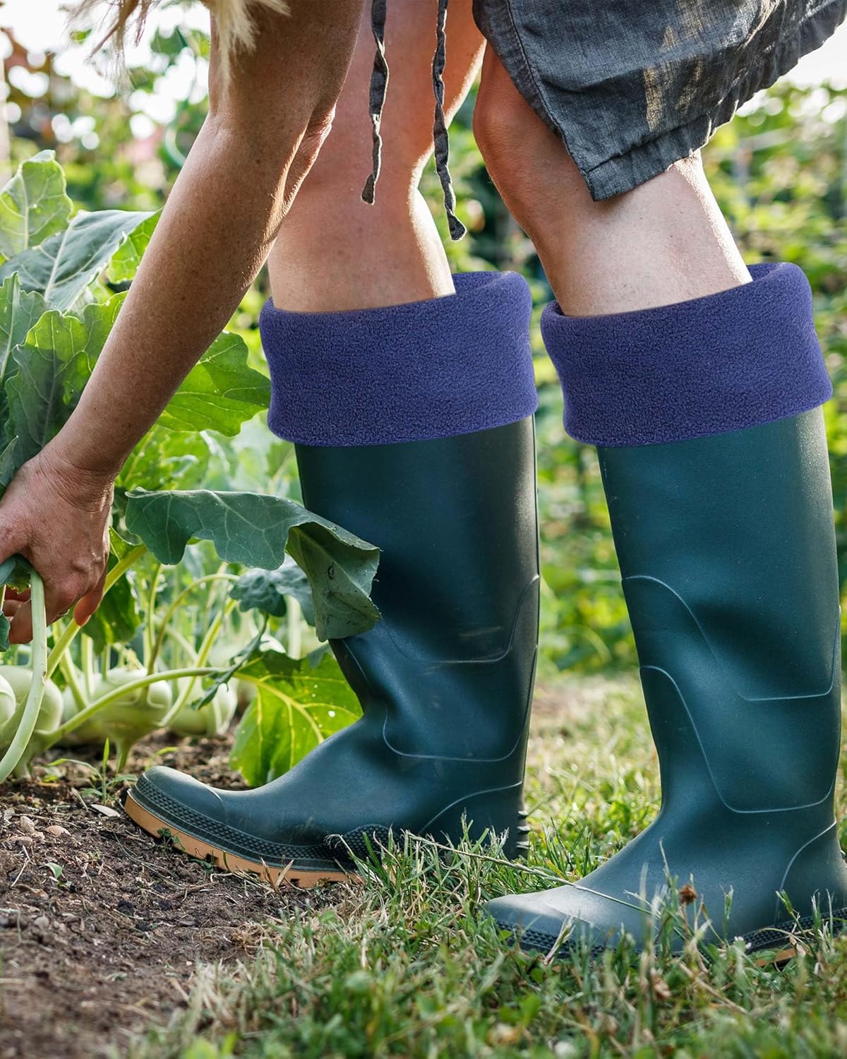 Syhood Women's Fleece Socks - Warm Thermal Boot Liners for Rain Boots, Hiking & Winter - Image 7