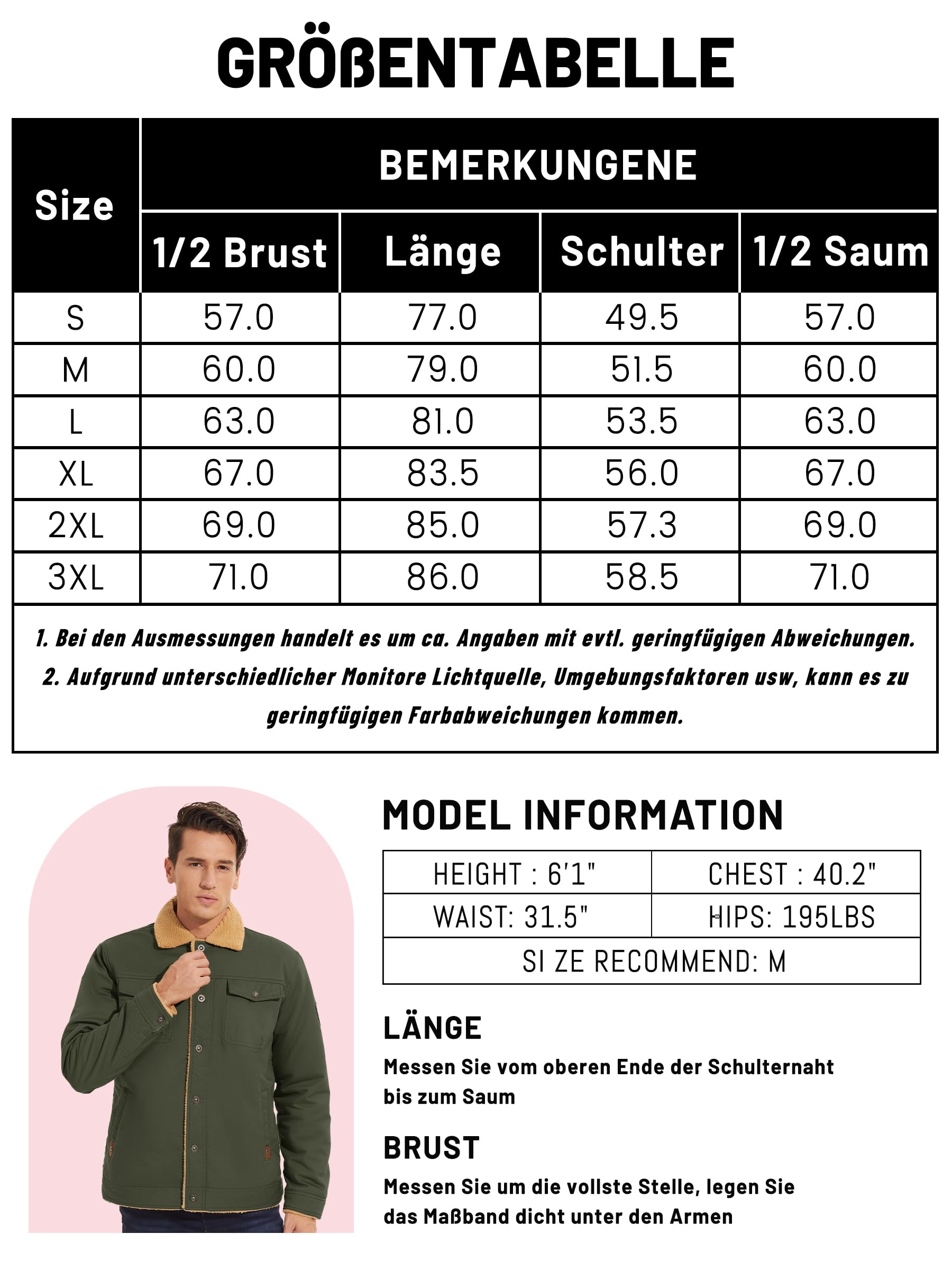KEFITEVD Chaqueta Cargo de Polar de Invierno para Hombre Espesar Abrigos de Algodón Chaqueta Cortavientos Militar Cálida con Solapa