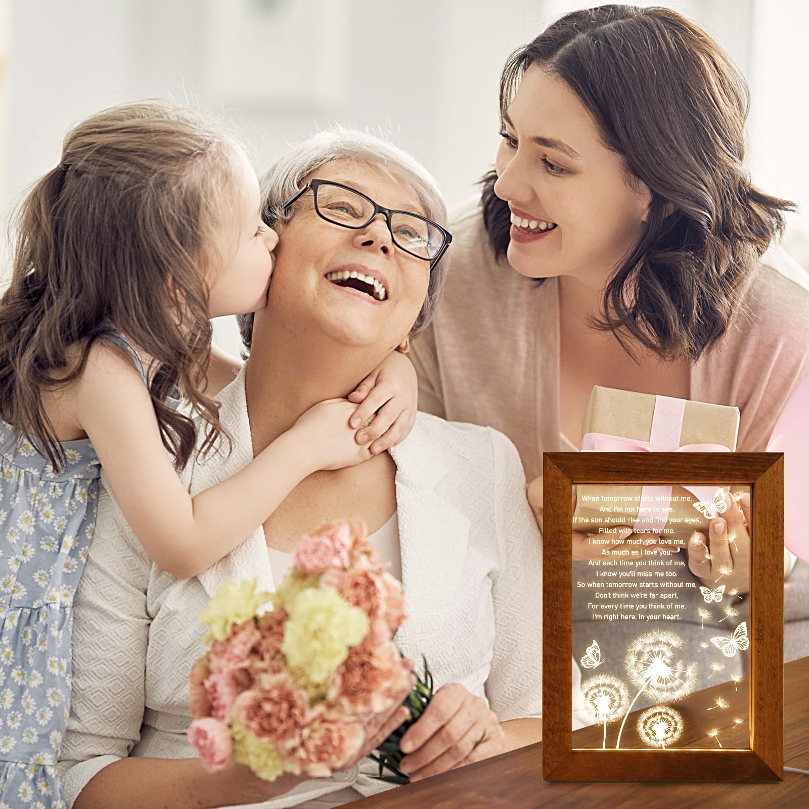 Snapklik.com : Sympathy Gift LED Lighted Acrylic Plaque Frame - Light ...