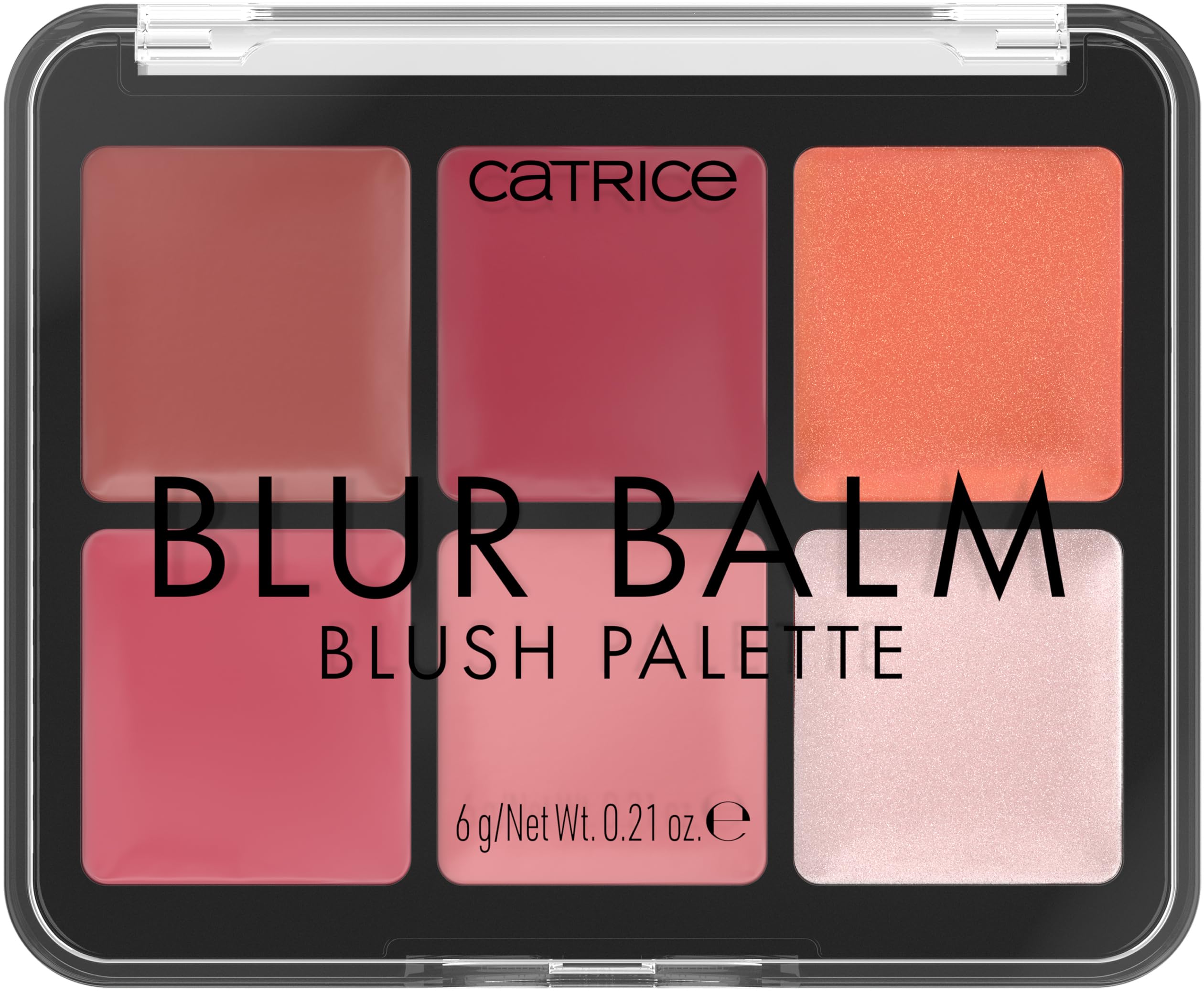Catrice Blur Balm Blush Palette | 6-in-1 Blurring Flush & Highlighter Makeup | Balm-to-Powder Formula | Vegan & Cruelty Free