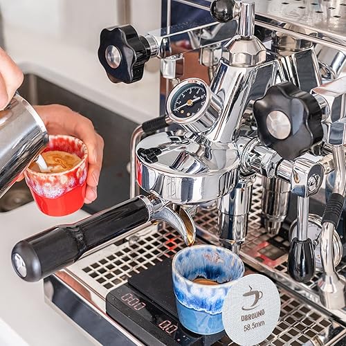 Miniatura 7 de DBROUND Pantalla de disco de espresso de 2.303 in, filtro de malla para cafetera, pantalla de filtro de espresso reutilizable de 0.067 in y 150 m,