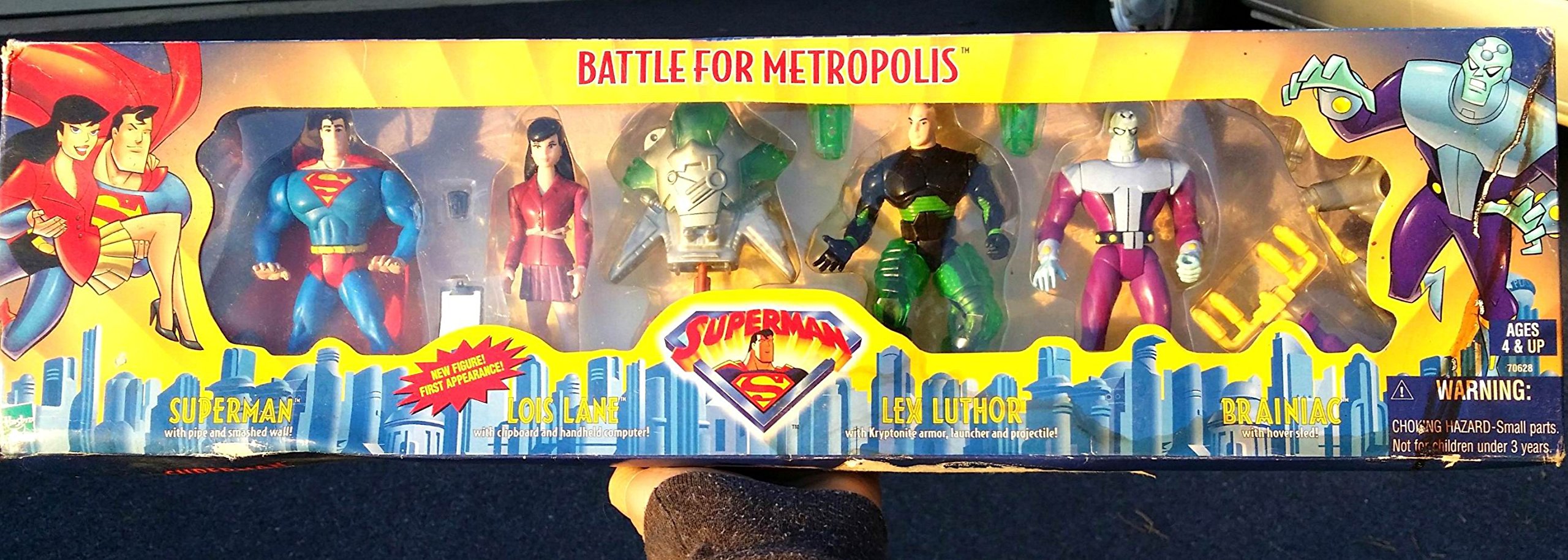 Superman Battle For Metropolis 4 Pack with Lois Lane, Lex Luthor and Brainiac