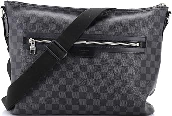 Pre-Loved Mick Messenger Bag Damier Graphite GM, Black