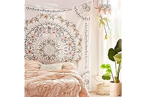 Vintage Tapestry Cream Tapestry Wall Hanging Floral Tapestry Wall Art