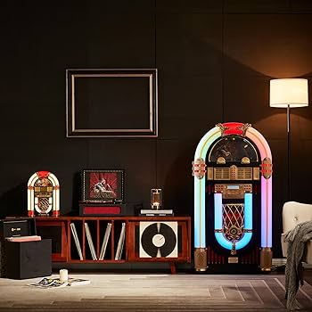 ミュージック ENGLISH JUKE BOX SAILSKY MU03033 JUKEBOX Wall Art Wireless Speaker