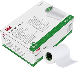 3M Transpore 1534-3 - Cinta quirúrgica, color blanco