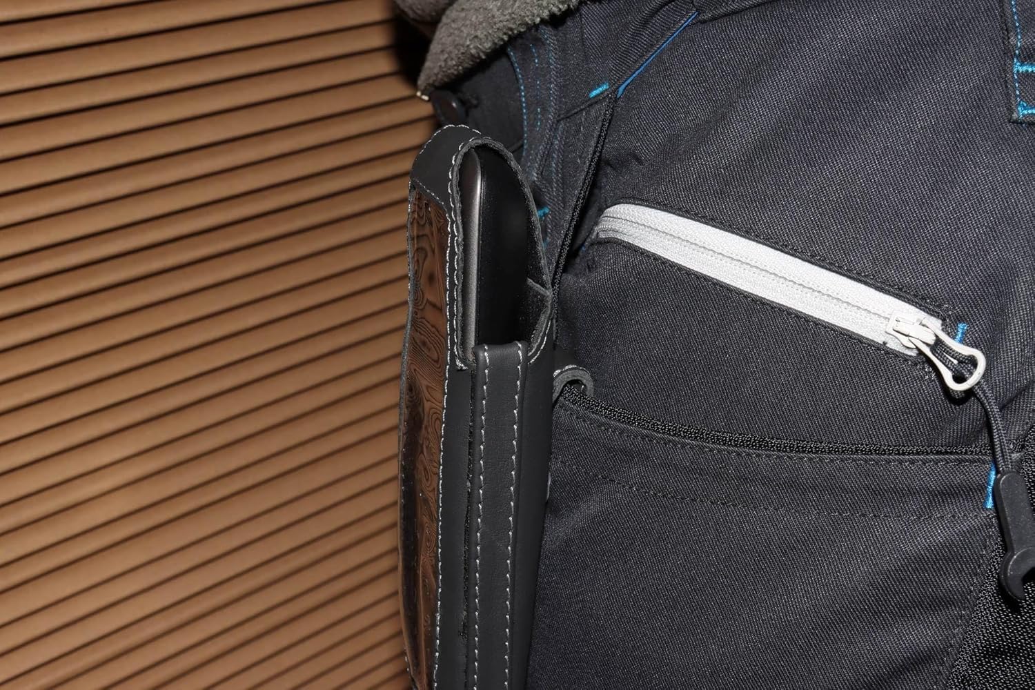 Genuine Leather Turnline Belt Bag Gigaset CL660/CL690 Black Bulk 12103