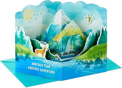 Hallmark Tarjeta de cumpleaños desplegable de Paper Wonder (otra aventura)