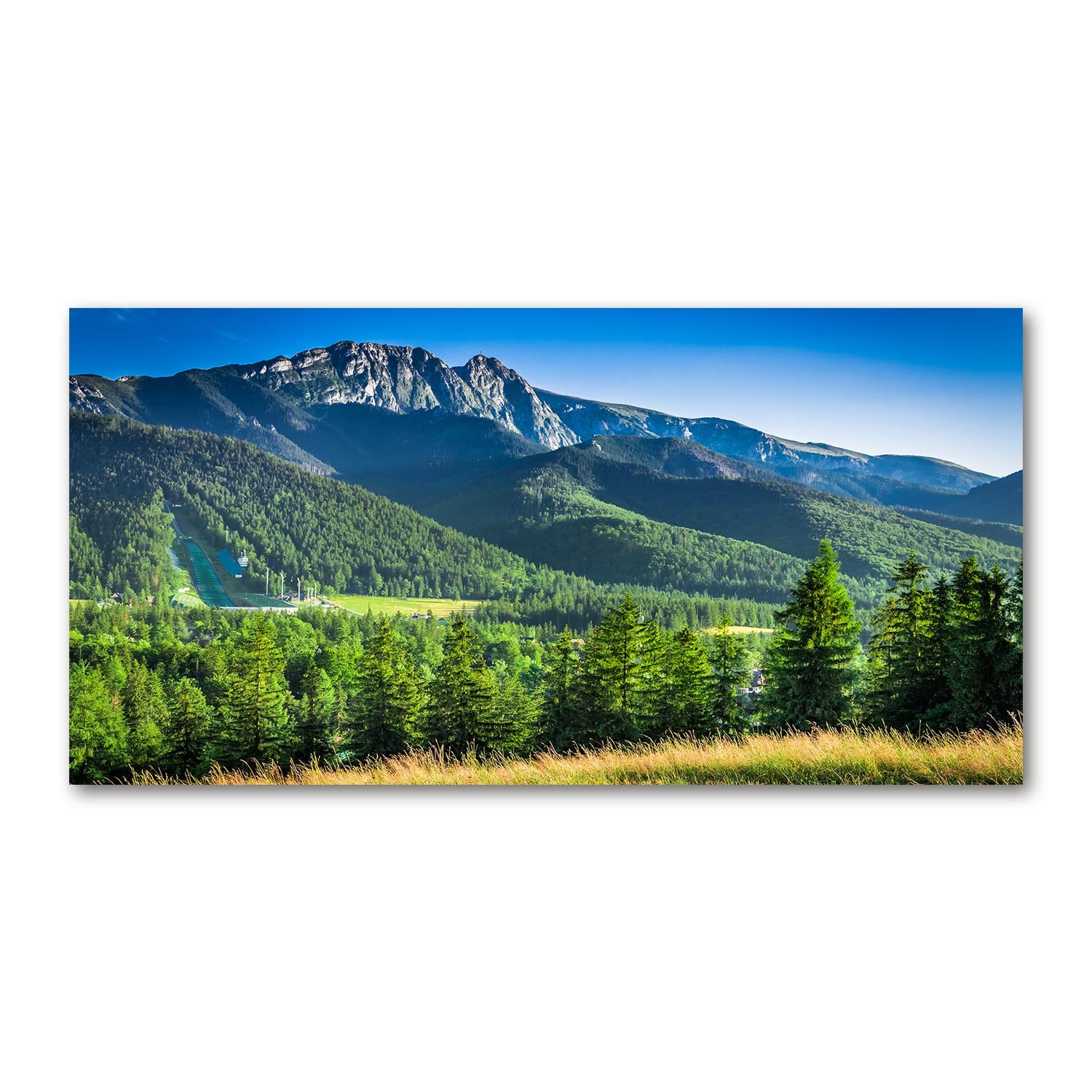 Tableau acrylique Salto de esquí en Los Tatras mural incassable 140x70
